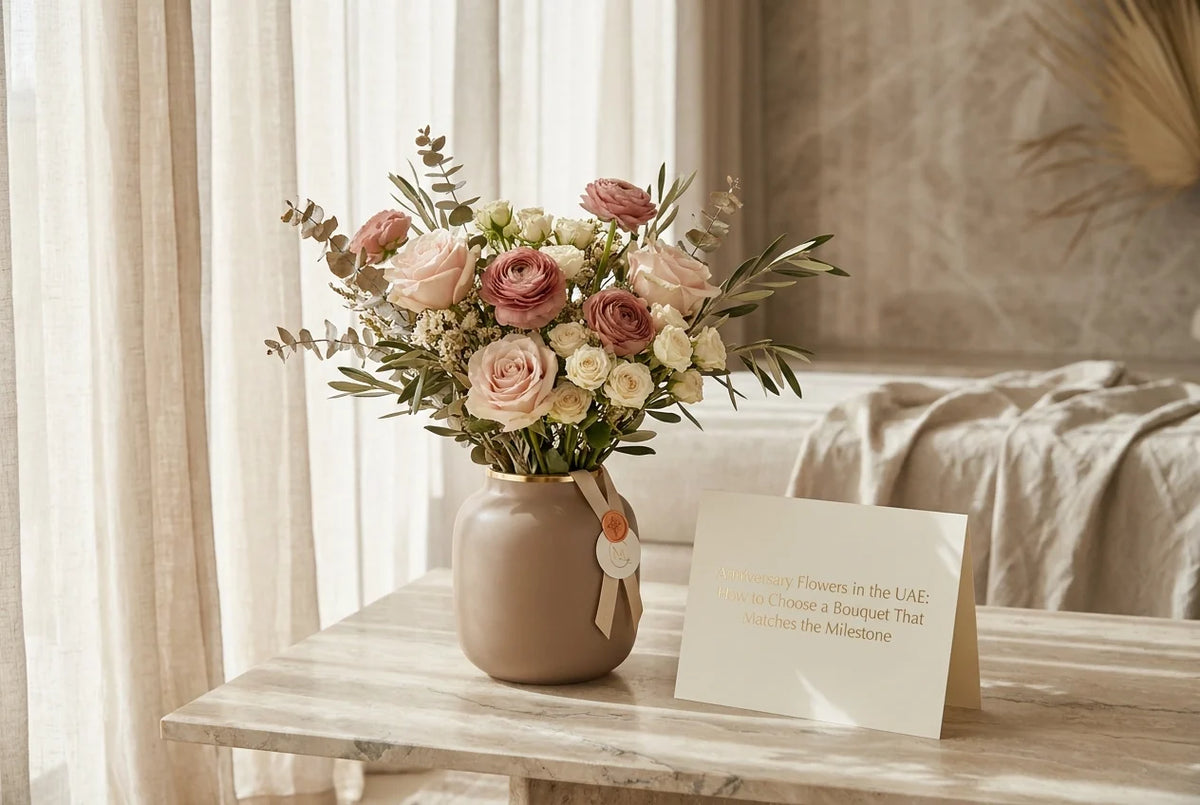 Anniversary Flowers in the UAE: How to Choose a Bouquet That Matches the Milestone