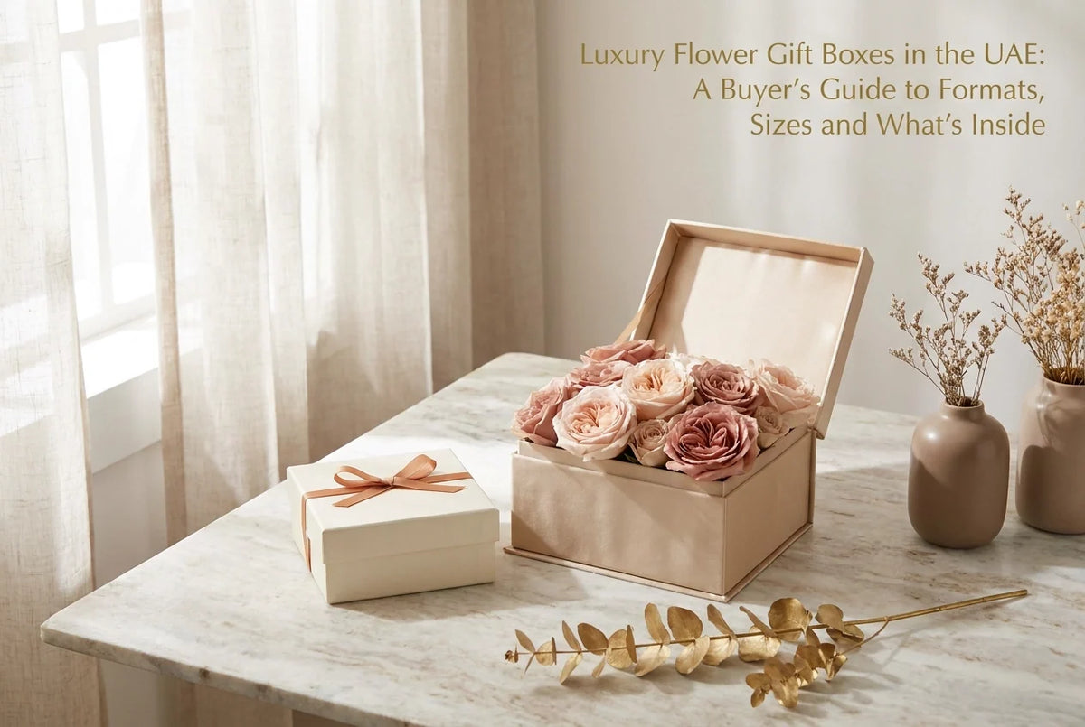 Luxury Flower Gift Boxes in the UAE: A Buyer's Guide to Formats, Sizes and What's Inside