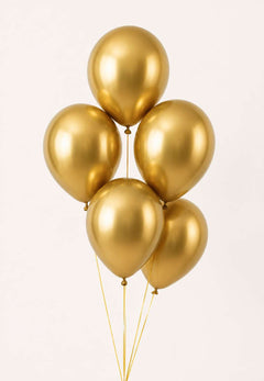 Balloon in a gold gift — Affy Dubai