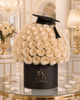 Roses in a black gift box — Affy Dubai