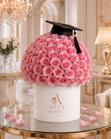 Roses in a white gift box — Affy Dubai