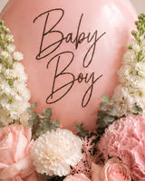 Her First Bloom baby girl hat box – detail view