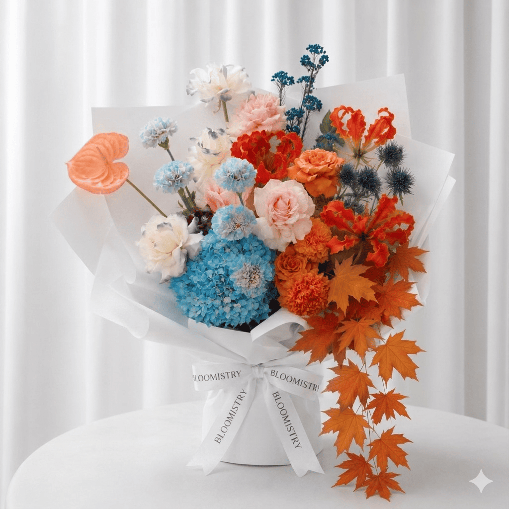 Amber & Azure Bouquet