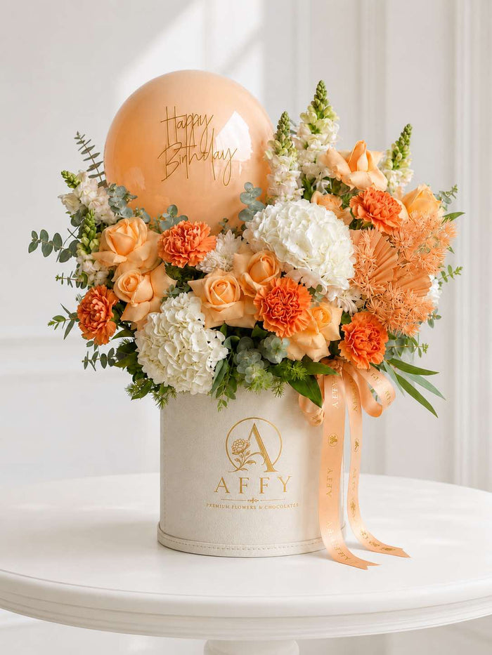 Birthday Blooms Peach Éclat